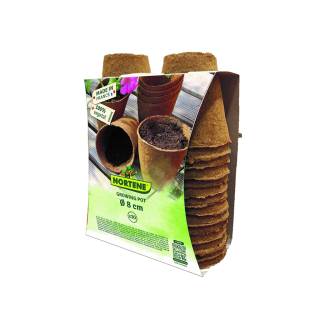 godets biodegradables ronds 8 cm